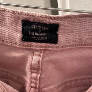 Citizens of Humanity Purple-Pink Straight Leg Jeans